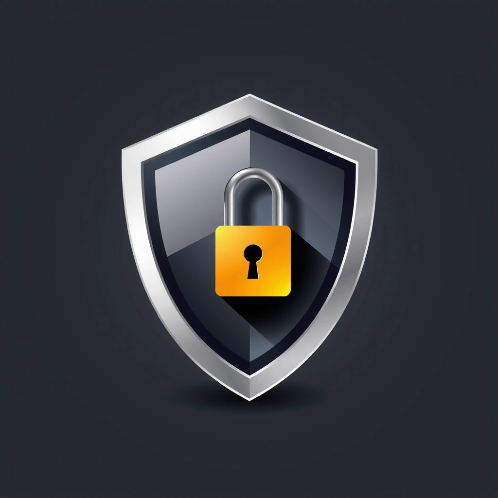Icono de un escudo con un candado para la protección de la empresa